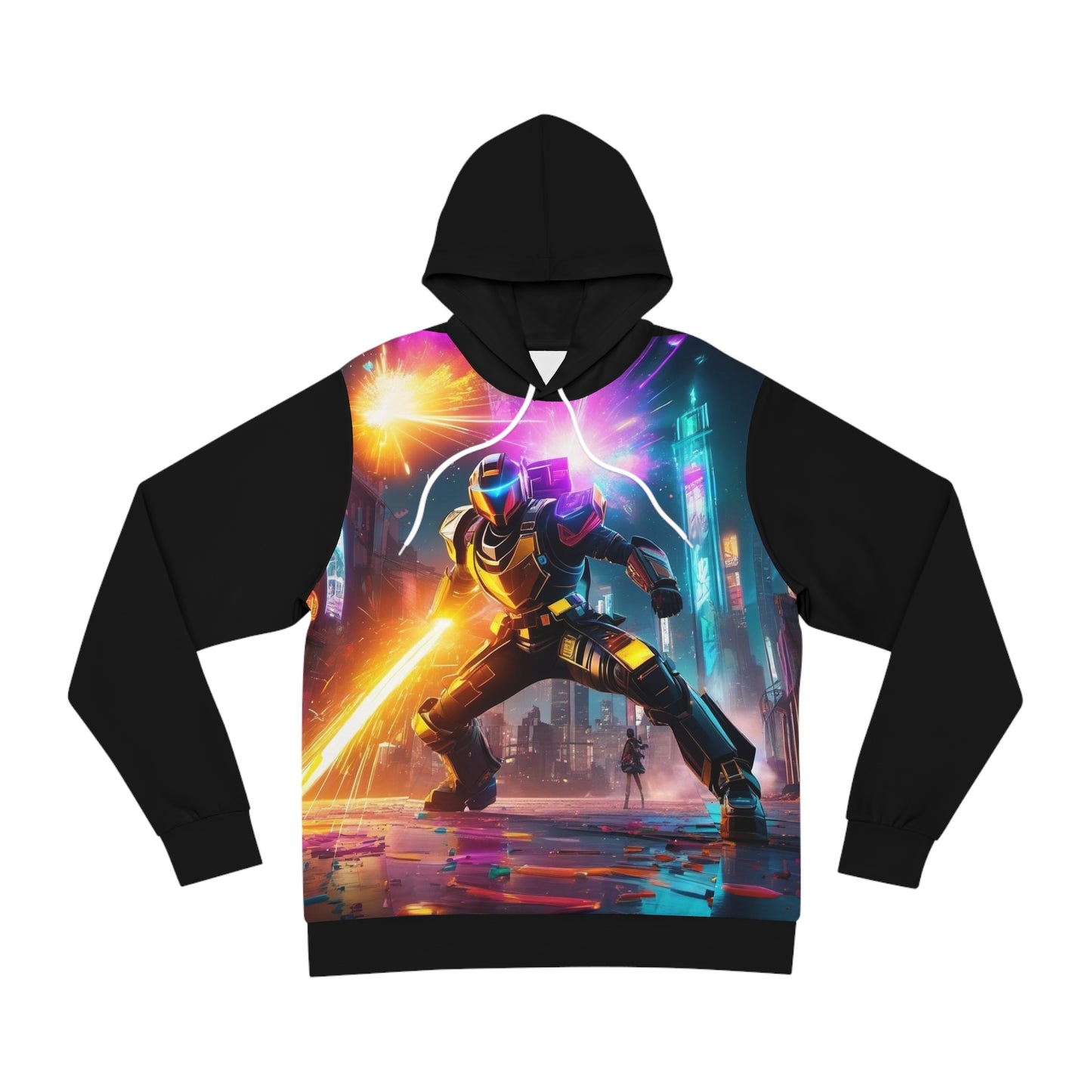 Fashion Hoodie armored suit laser sword